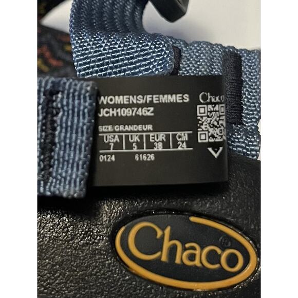 Chaco Z/1 Adjustable Strap Classic Sandal Women's 7 Bloop Navy Spice Outdoors - Picture 4 of 9